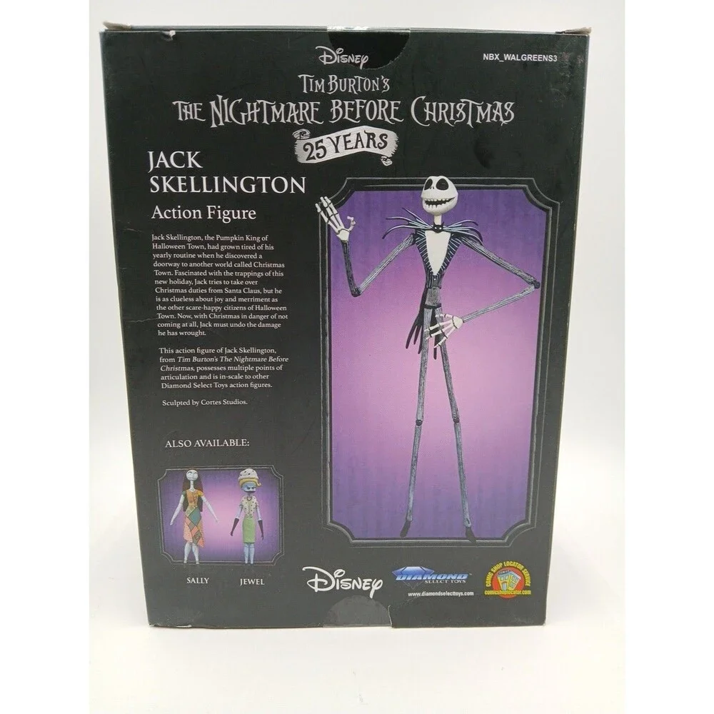 Diamond Select – JACK SKELLINGTON – Nightmare Before Christmas NEW Damaged Box